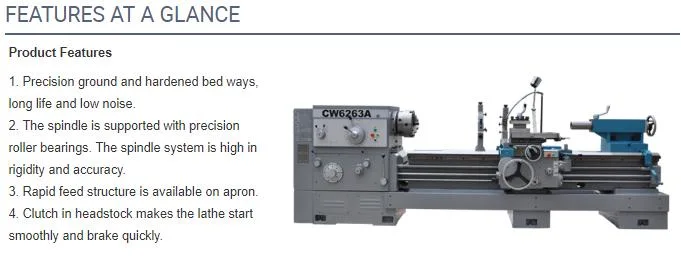 Gear Head Conventional Engine Lathe Cw6263A/2000